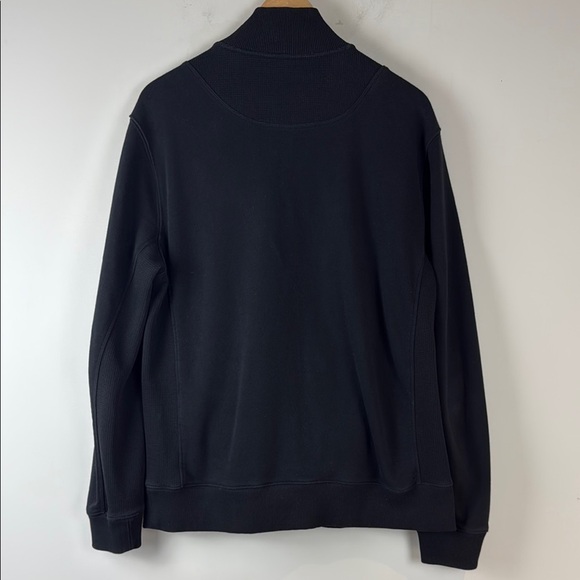 Roots Black 1/4 Zip Up Sweatshirt Size Large - Picture 3 of 6